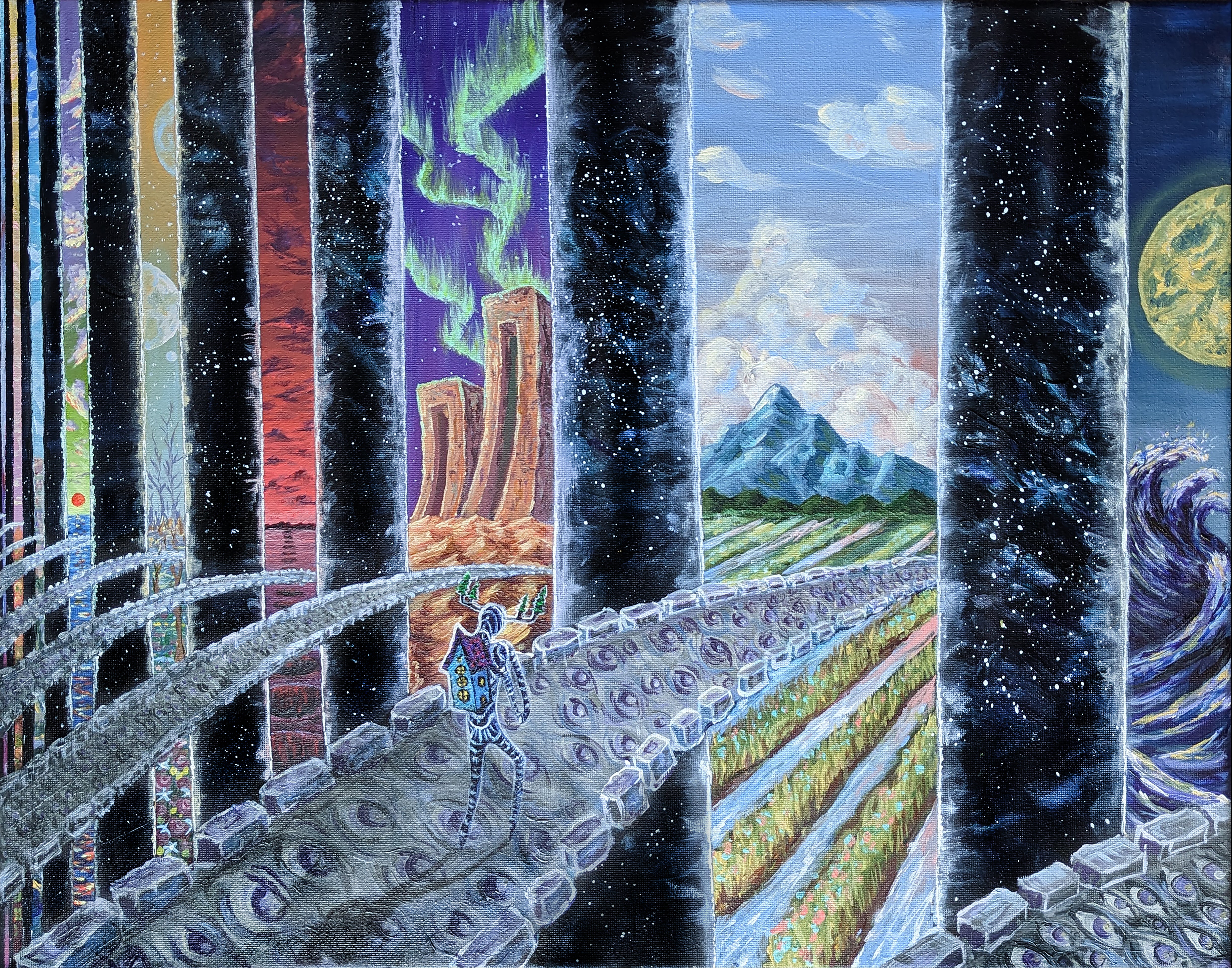 Bridges Between Original Painting