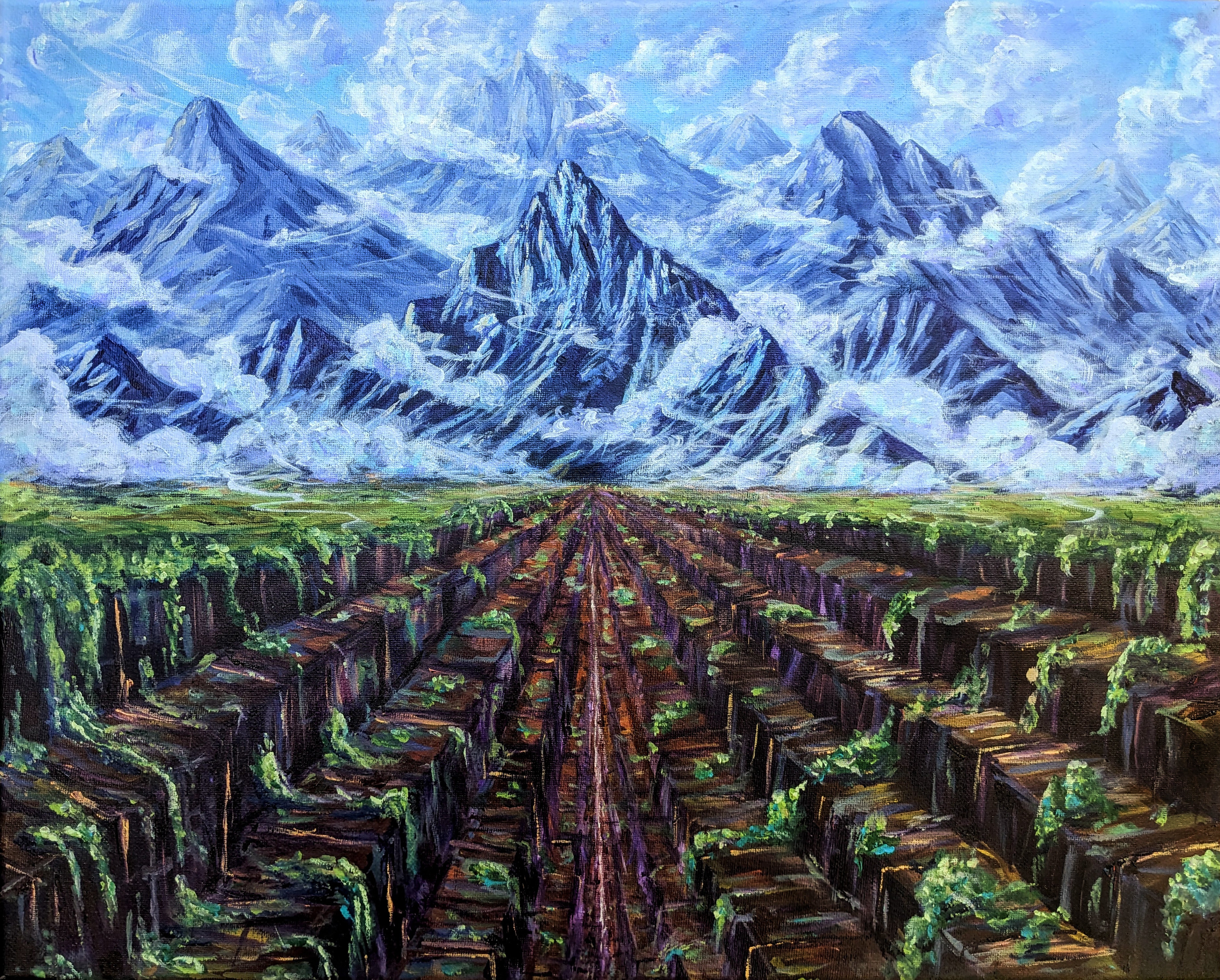 The Mines Original Painting